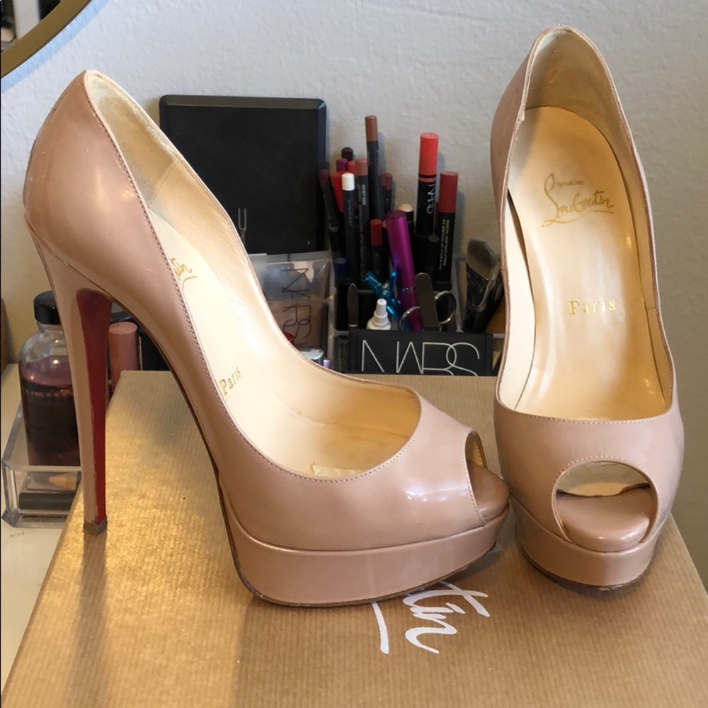 Christian Louboutin Lady Peep. Lightly used!